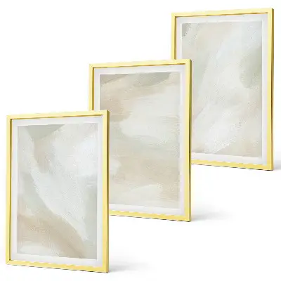 Wall art set minimalist paint texture design
