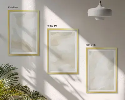 Wall art set minimalist paint texture design