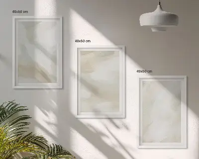 Wall art set minimalist paint texture design