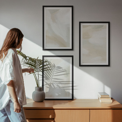 Wall art set Paint texture minimalism