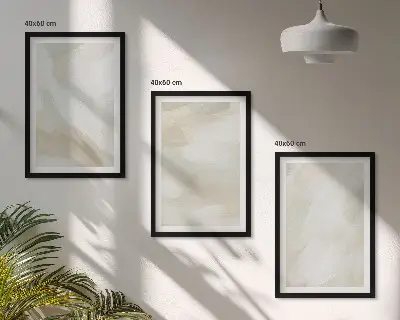 Wall art set minimalist paint texture design