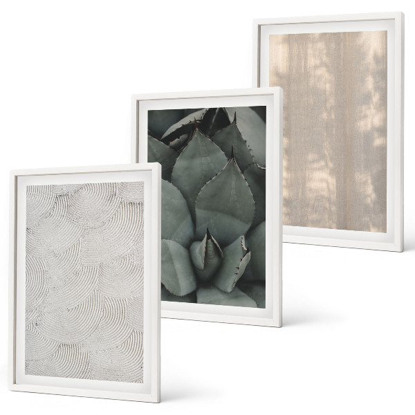 Wall art set Summer tropical textures