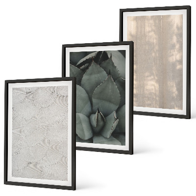 Wall art set Summer tropical textures