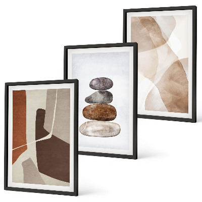 Three-piece wall art piece Modern abstract painting