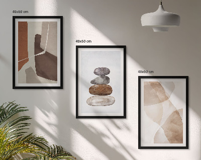 Three-piece wall art piece Modern abstract painting