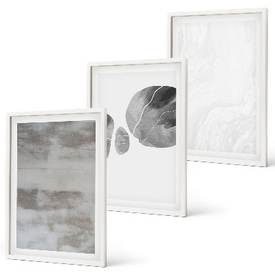 Wall art set Abstract modern structures