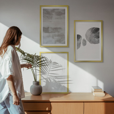 Wall art set Abstract modern structures