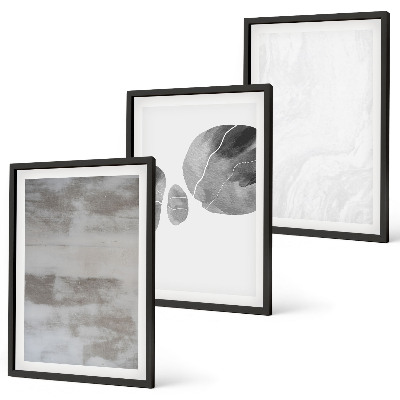 Wall art set Abstract modern structures