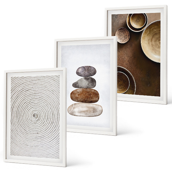 Wall art set Textures in modern art