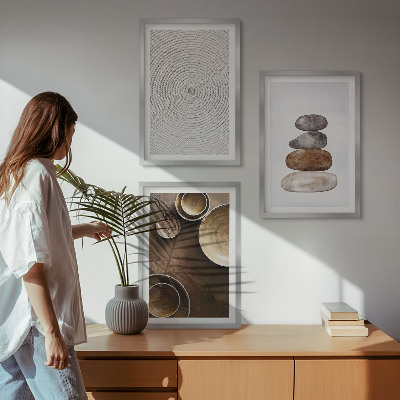Wall art set Textures in modern art