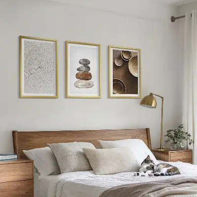 Wall art set modern art textures print collection