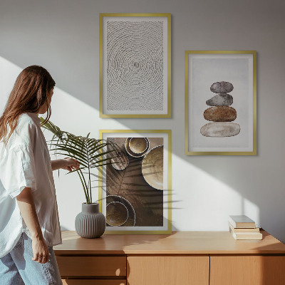 Wall art set Textures in modern art