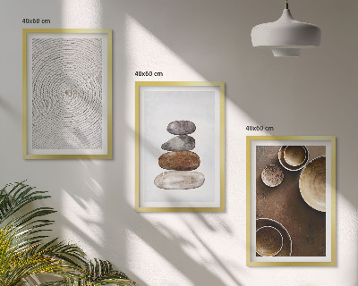 Wall art set Textures in modern art