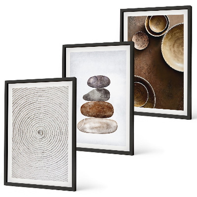 Wall art set Textures in modern art