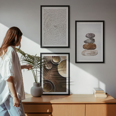 Wall art set Textures in modern art