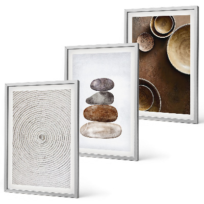 Wall art set Textures in modern art