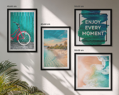 Multi-piece wall decor set Sea boat bike inspiration