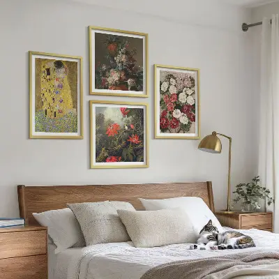 Klimt Tree of Life wall art set of 4 canvas prints