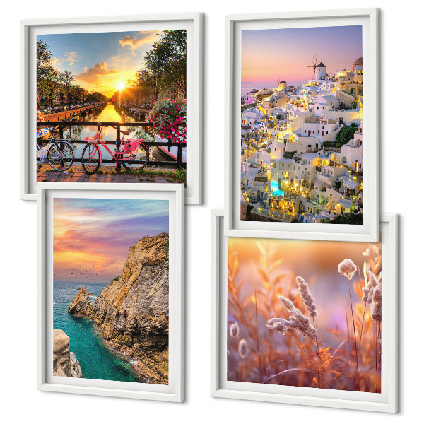 Wall art set Seaside sunsets