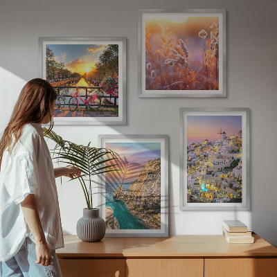 Wall art set Seaside sunsets
