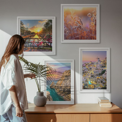 Wall art set Seaside sunsets