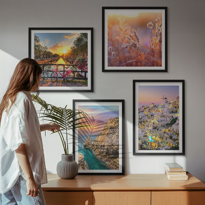 Wall art set Seaside sunsets