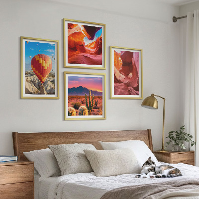 Wall art set Landscapes of desert gorges