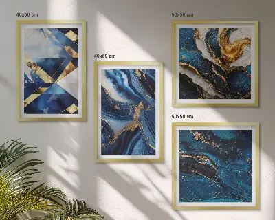 Abstract elegant patterns wall art set of 4 pieces