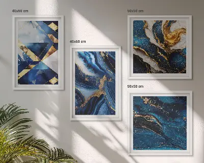 Abstract elegant patterns wall art set of 4 pieces