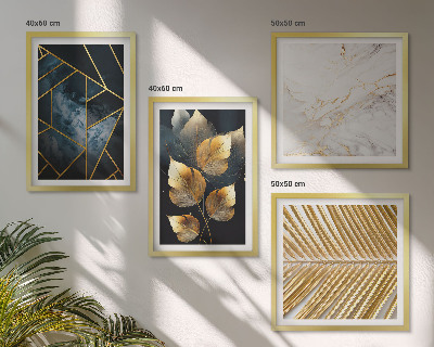 Wall art set Modern plant patterns