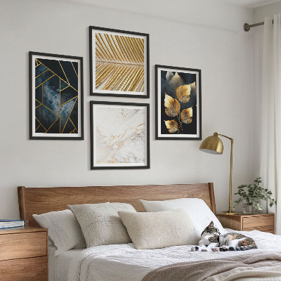Wall art set Modern plant patterns