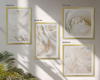 Wall art set Elegant marble patterns