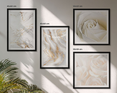 Wall art set Elegant marble patterns