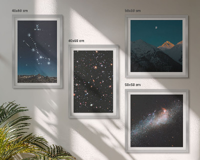 Multi-piece wall decor set Cosmic starscapes
