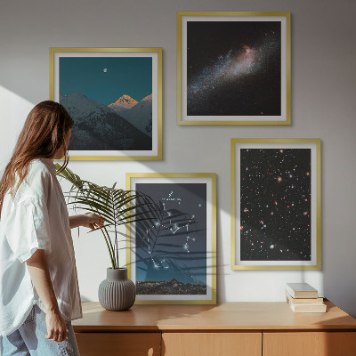 Wall art set Galaxies constellations space Sagittarius