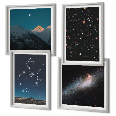 Wall art set Galaxies constellations space Sagittarius