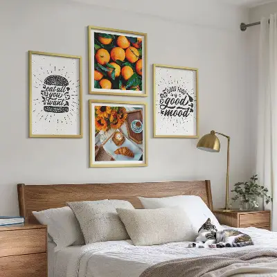 Juicy Oranges Wall Art set of 4 pieces for kitchen