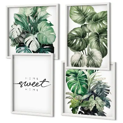 Sweet Home Green Plants wall decor set multi-piece decorative wall art