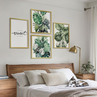 Multi-piece wall decor set Sweet Home Green Plants