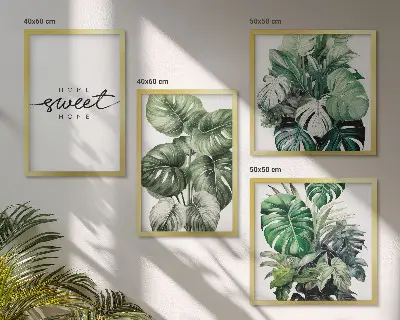 Sweet Home Green Plants wall decor set multi-piece decorative wall art