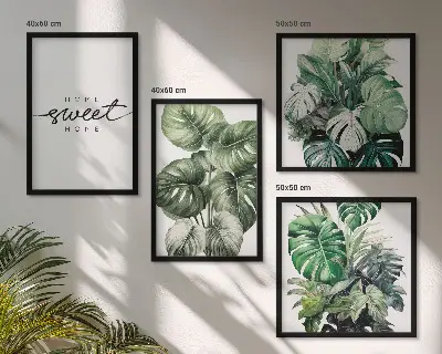 Sweet Home Green Plants wall decor set multi-piece decorative wall art