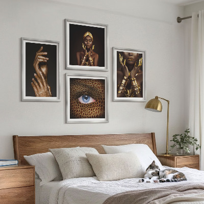 Wall art set Artistic portraits of women