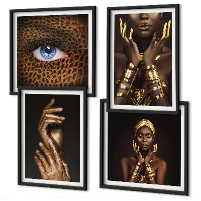 Wall art set Artistic portraits of women