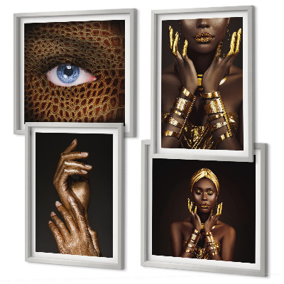Wall art set Artistic portraits of women