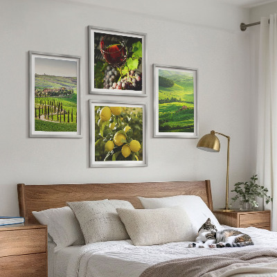Multi-piece wall decor set Italian landscapes citrus hills