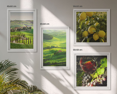 Multi-piece wall decor set Italian landscapes citrus hills