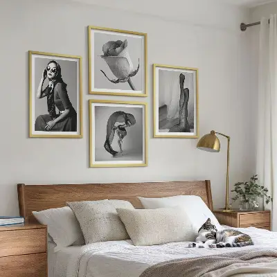 Wall art set Stylish portraits of elegant women
