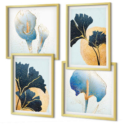 Multi-piece wall decor set Lemons wine portrait Kahlo
