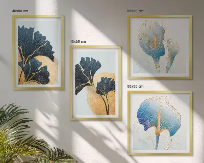 Multi-piece wall decor set featuring a Frida Kahlo inspired portrait with lemons and wine