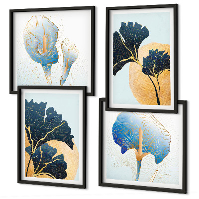 Multi-piece wall decor set Lemons wine portrait Kahlo